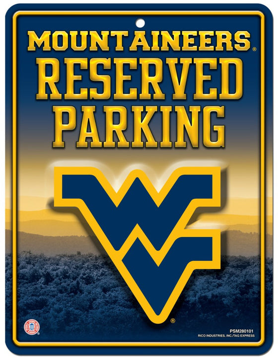 West Virginia Mountaineers Metal Parking Sign - Special Order