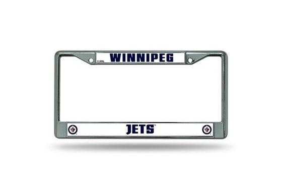 Winnipeg Jets License Plate Frame Chrome - Special Order