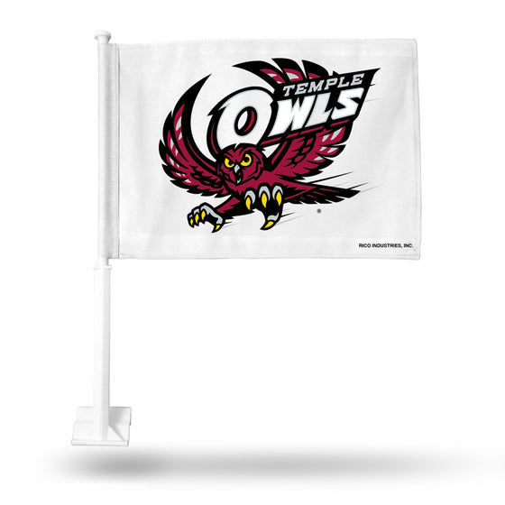 Temple Owls Flag Car - Special Order