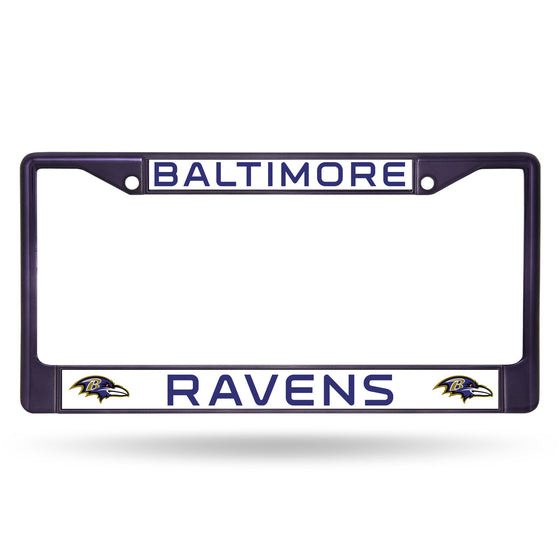 Baltimore Ravens Metal License Plate Frame - Purple (CDG)