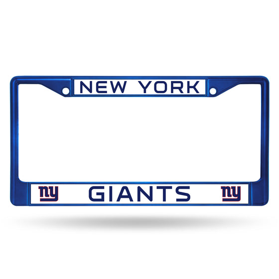 New York Giants Metal License Plate Frame - Blue (CDG)