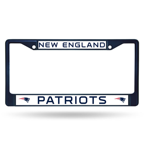 New England Patriots Metal License Plate Frame - Navy (CDG)