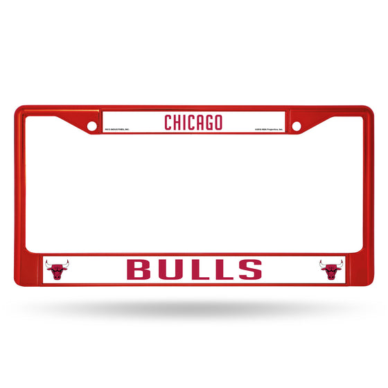 Chicago Bulls Metal License Plate Frame - Red (CDG)