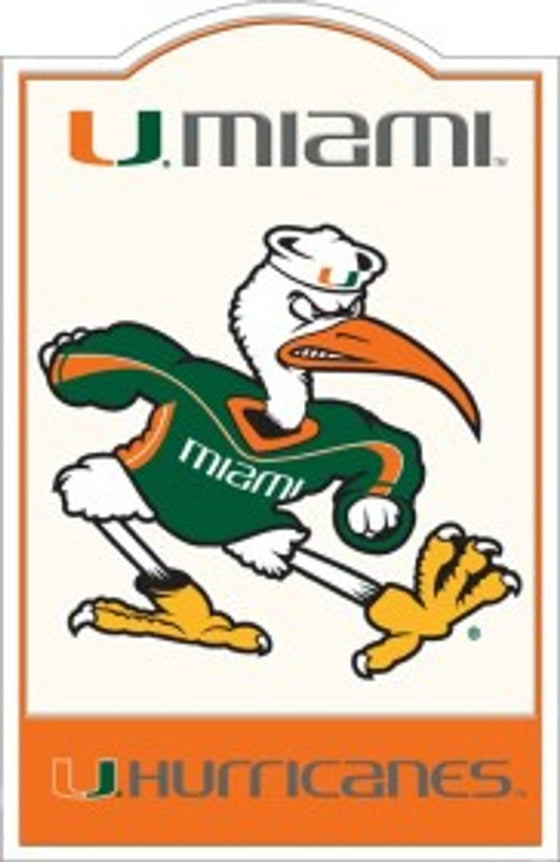 Miami Hurricanes Nostalgic Metal Sign (CDG)