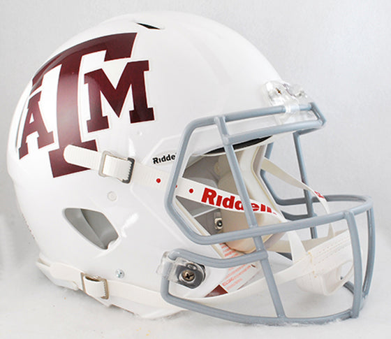 Texas A&M Aggies Revolution Speed Pro Line Helmet - White Alternate - Special Order