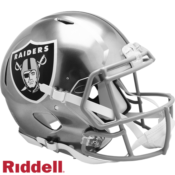 Las Vegas Raiders Helmet Riddell Authentic Full Size Speed Style FLASH Alternate