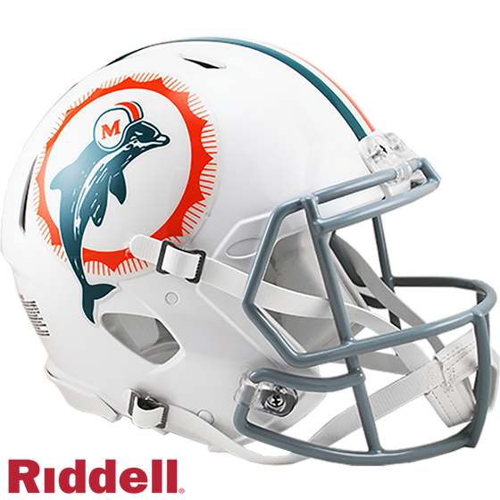 Miami Dolphins Helmet Riddell Authentic Full Size Speed Style Tribute - Special Order