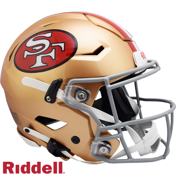 San Francisco 49ers Helmet Riddell Authentic Full Size SpeedFlex Style 1964-1995 T/B - Special Order