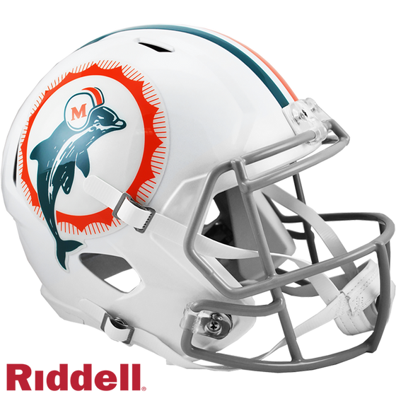 Miami Dolphins Helmet Riddell Replica Full Size Speed Style Tribute - Special Order