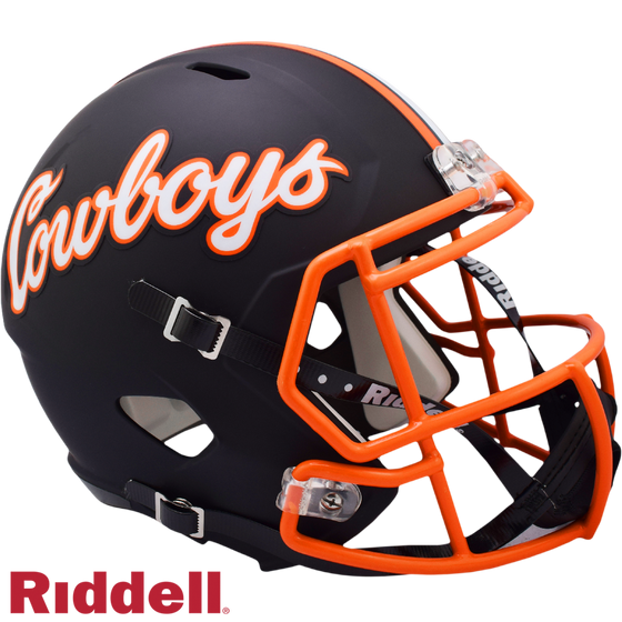 Oklahoma State Cowboys Helmet Riddell Replica Full Size Speed Style Cowboys Script - Special Order