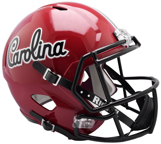 South Carolina Gamecocks Helmet Riddell Replica Full Size Speed Style Script Design - Special Order