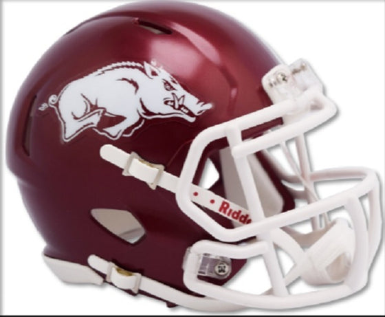 Arkansas Razorbacks Deluxe Replica Speed Helmet - Special Order