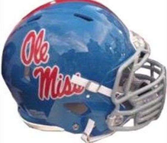 Mississippi Rebels Deluxe Replica Speed Helmet - Powder Blue - Special Order