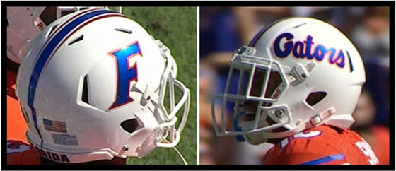 Florida Gators Speed Mini Helmet - White 2015 - Special Order