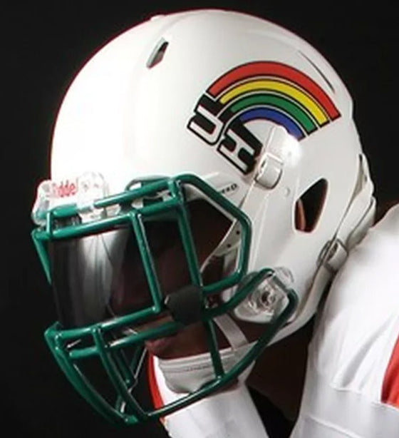 Hawaii Warriors Speed Mini Helmet - Retro Rainbow - Special Order