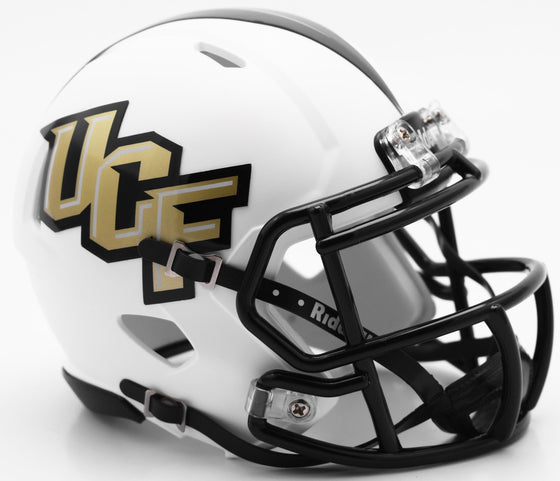 Central Florida Knights Helmet - Riddell Replica Mini - Speed Style - Matte White - Special Order