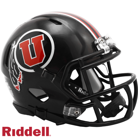 Utah Utes Helmet Riddell Replica Mini Speed Style Black