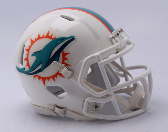 Miami Dolphins Helmet Riddell Replica Mini Speed Style 2018