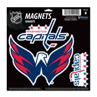 Washington Capitals Vinyl Magnet 11" x 11" - 3 Magnet Set