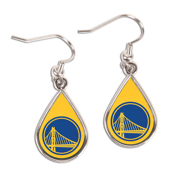 Golden State Warriors Earrings Tear Drop Style (CDG)