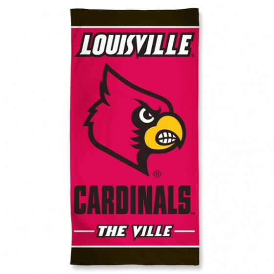 Louisville Cardinals Beach Towel (CDG)