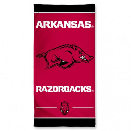 Arkansas Razorbacks Towel 30x60 Beach Style - Special Order