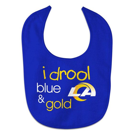 Los Angeles Rams Baby Bib All Pro Style I Drool Design - Special Order