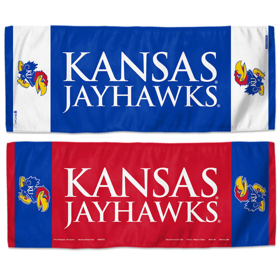 Kansas Jayhawks Cooling Towel 12x30