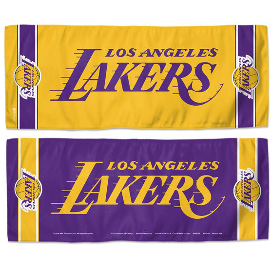 Los Angeles Lakers Cooling Towel 12x30