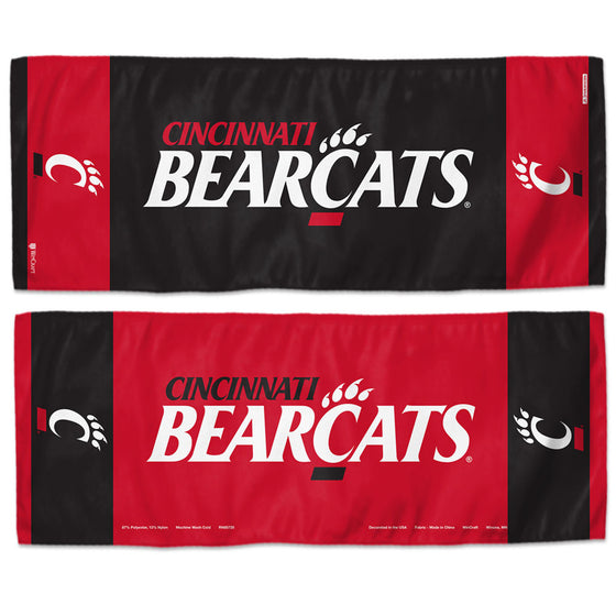 Cincinnati Bearcats Cooling Towel 12x30 - Special Order