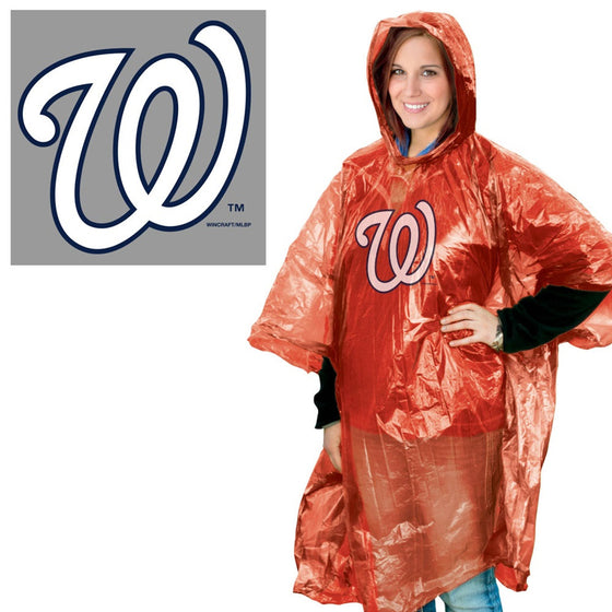 Washington Nationals Rain Poncho Special Order