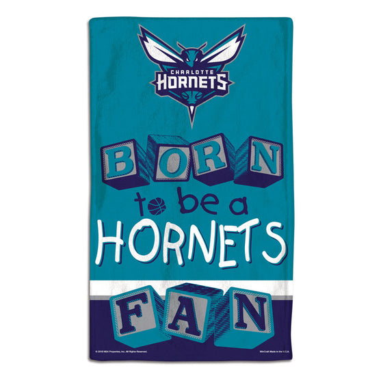 Charlotte Hornets Baby Burp Cloth 10x17 Special Order