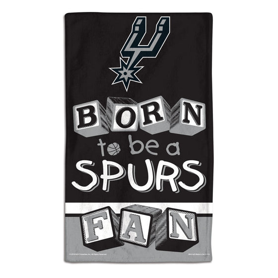 San Antonio Spurs Baby Burp Cloth 10x17 Special Order