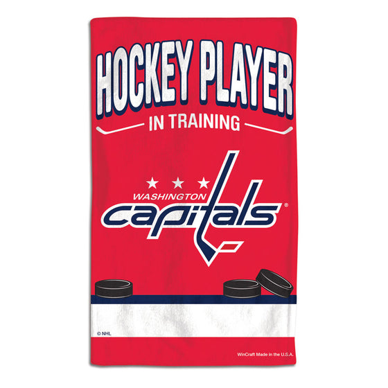 Washington Capitals Baby Burp Cloth 10x17 Special Order