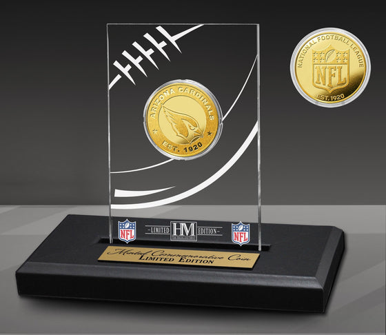 Arizona Cardinals Gold Coin with Acrylic Display