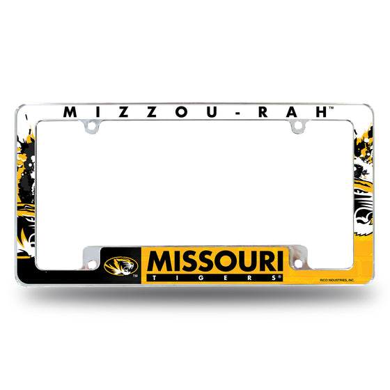 NCAA  Missouri Tigers  12" x 6" Chrome All Over Automotive License Plate Frame for Car/Truck/SUV