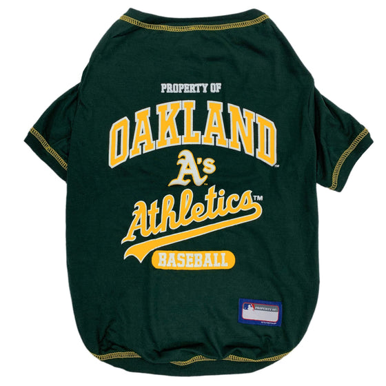 Oakland Athletics Dog Tee Shirt Pets First