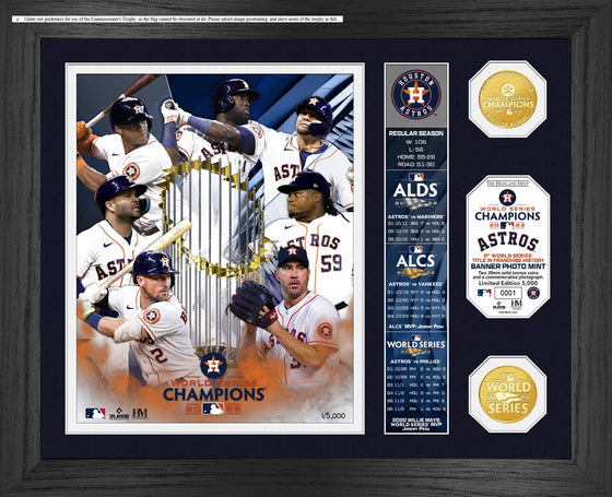 Houston Astros 2022 World Series Champions "Banner" Bronze Coin Photo Mint