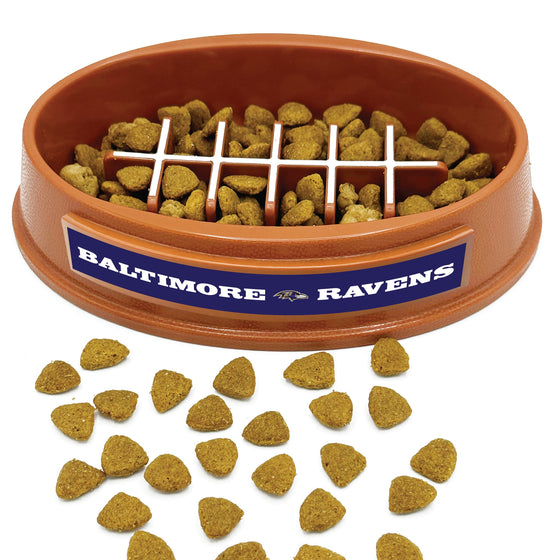 Baltimore Ravens Football Slow Feeder Bowl