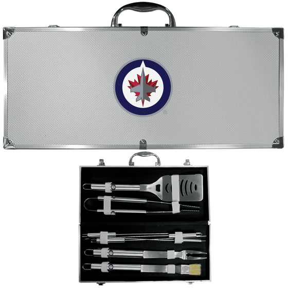 Winnipeg Jets??? 8 pc Stainless Steel BBQ Set w/Metal Case