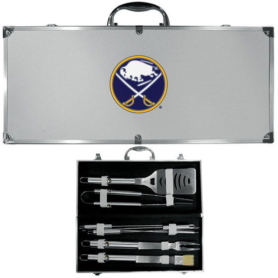 Buffalo Sabres 8 pc Stainless Steel BBQ Set w/Metal Case