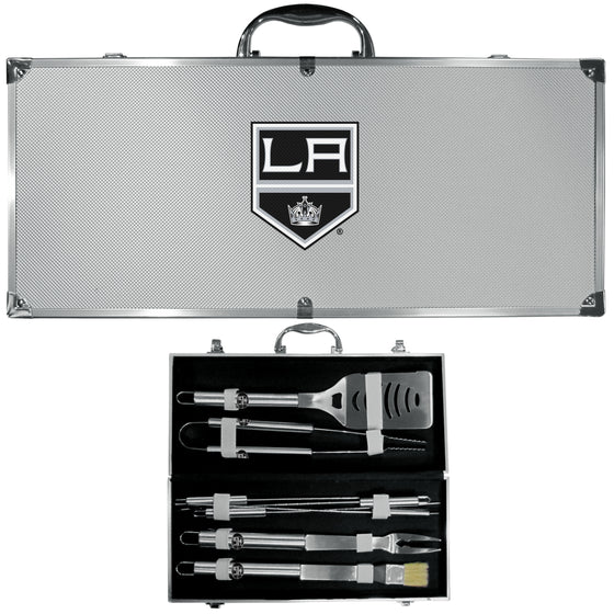 Los Angeles Kings 8 pc Stainless Steel BBQ Set w/Metal Case