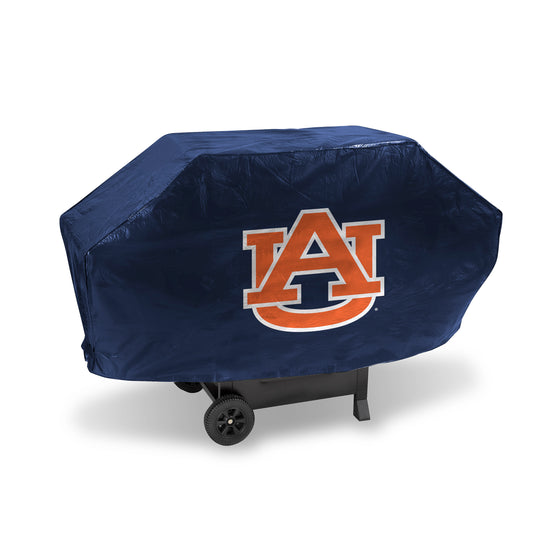 NCAA  Auburn Tigers Navy Deluxe Vinyl Grill Cover - 68" Wide/Heavy Duty/Velcro Staps