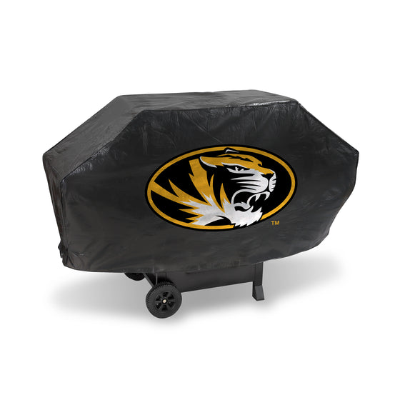 NCAA  Missouri Tigers  Deluxe Vinyl Grill Cover - 68" Wide/Heavy Duty/Velcro Staps