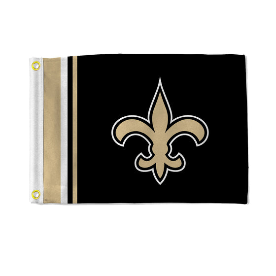 NFL Football New Orleans Saints Stripes Utility Flag - Double Sided - Great for Boat/Golf Cart/Home ect.