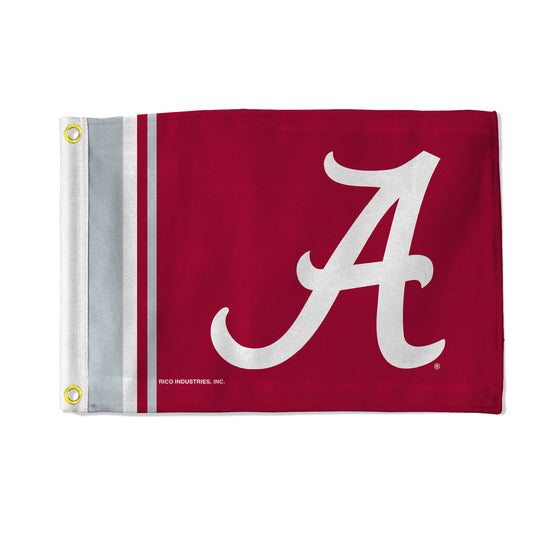 NCAA  Alabama Crimson Tide Stripes Utility Flag - Double Sided - Great for Boat/Golf Cart/Home ect.
