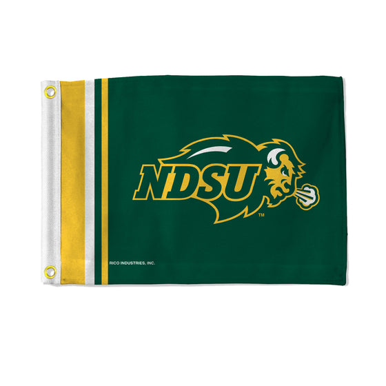 NCAA  North Dakota State Bisons Stripes Utility Flag - Double Sided - Great for Boat/Golf Cart/Home ect.