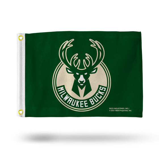 NBA Basketball Milwaukee Bucks  Utility Flag - Double Sided - Great for Boat/Golf Cart/Home ect.