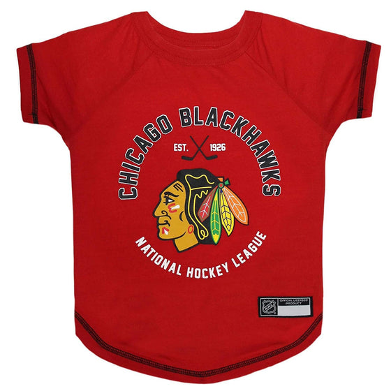 Chicago Blackhawks Tee Shirt Pets First