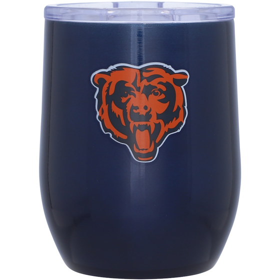 Chicago Bears Travel Tumbler 16oz Stainless Steel Curved